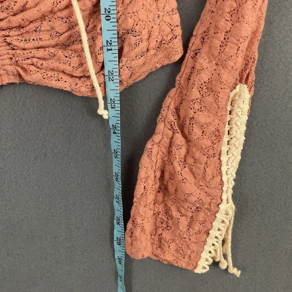 Free People Pink Lace Blouse - Picture 6 of 7